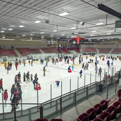 view of don lough arena public skating